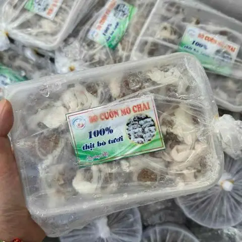 Hình ảnh Bò cuộn mỡ chài (500g) 