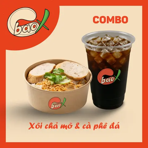 Hình ảnh Xôi chả mỡ & Cà phê đá