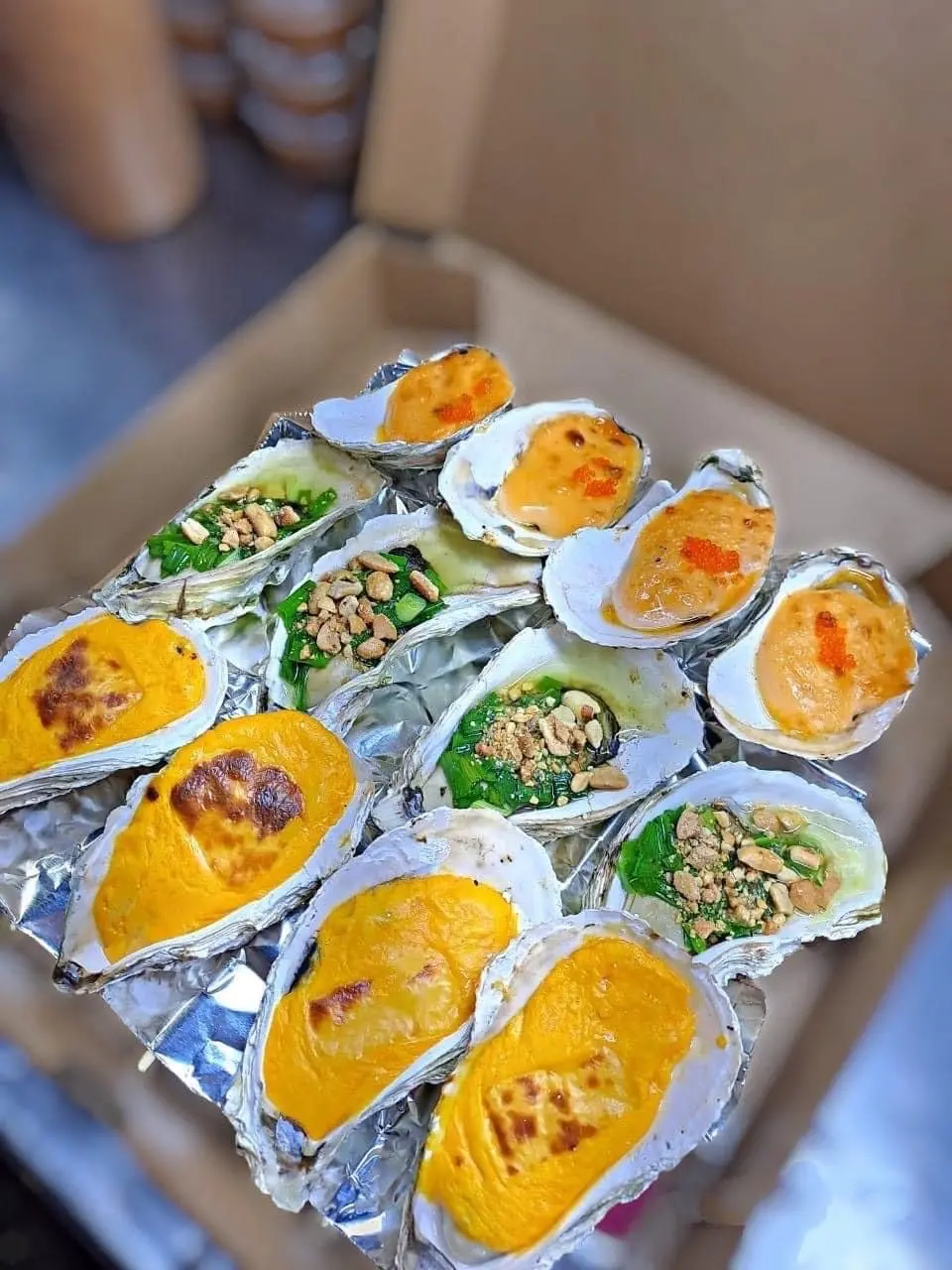 Hình ảnh phô mai/ mỡ hành/ mayo trứng cá 