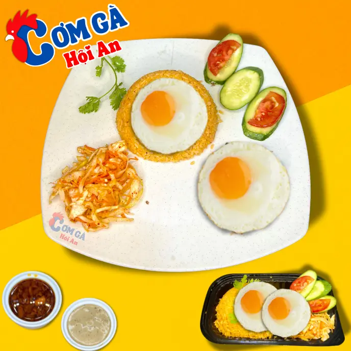 Hình ảnh Cơm chiên 2 trứng ốp la