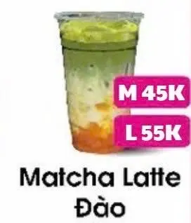 Hình ảnh Matcha Latte Đào