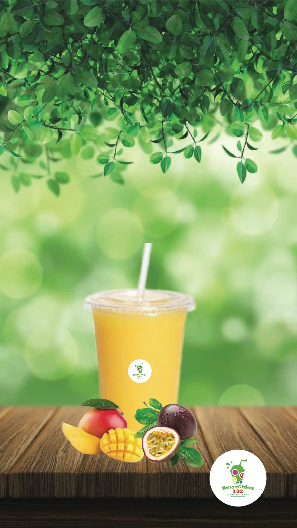 Hình ảnh Sinh tố xoài chanh dây