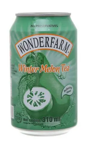Hình ảnh Lon Trà bí đao Wonderfarm + Ly đá