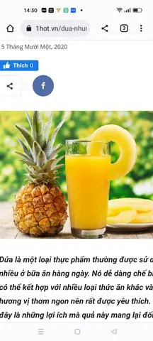 Hình ảnh nước ép thơm 700ml
