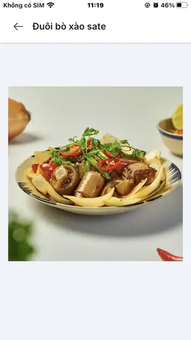 Hình ảnh Đuôi bò xào sate