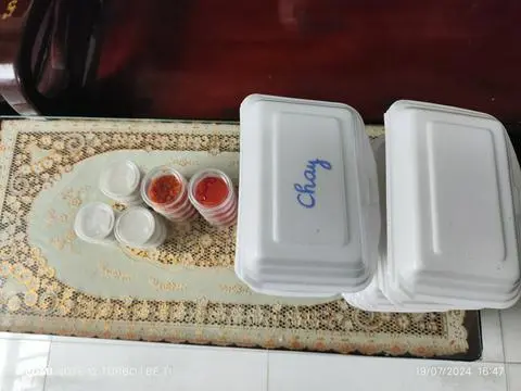 Hình ảnh Bánh mì nướng mỡ hành cốt dừa chay