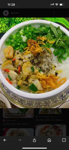 Hình ảnh cháo nghêu