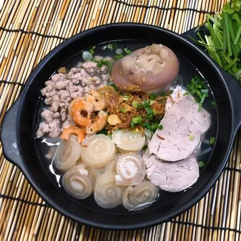 Hình ảnh hủ tiếu da bò viên giò