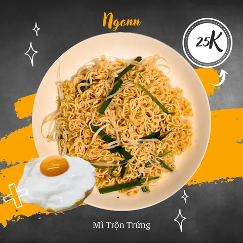 Hình ảnh MÌ TRỘN TRỨNG