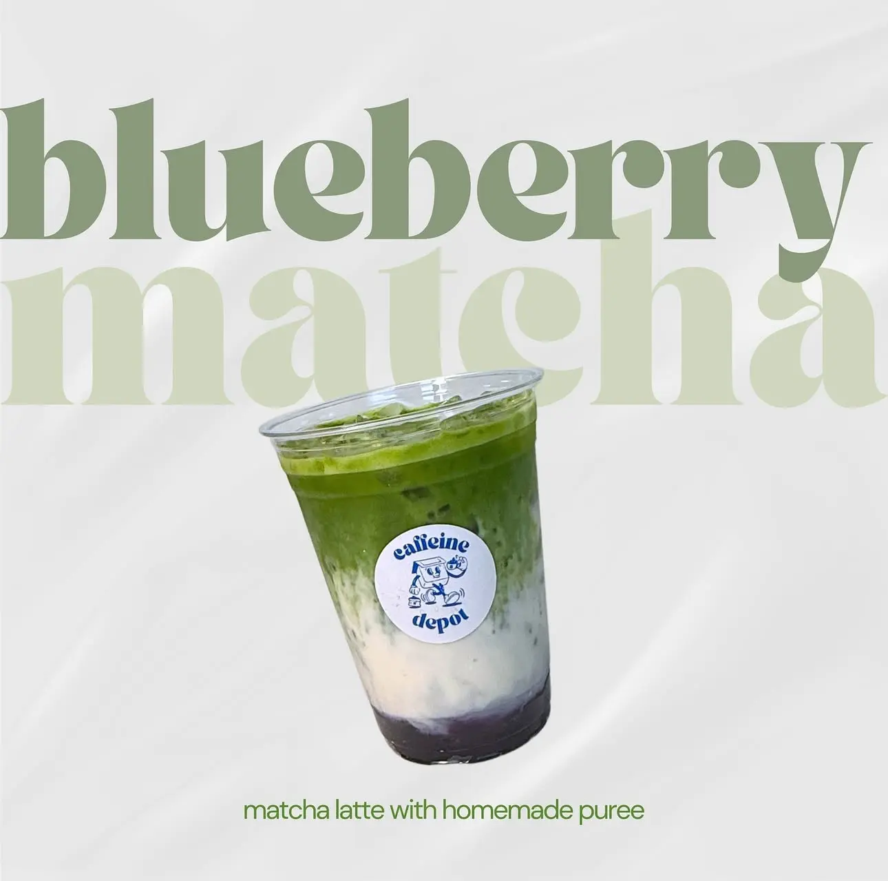 Hình ảnh Blueberry Matcha Latte " Matcha Việt quất"