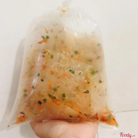 Hình ảnh Bánh Tráng Hành Ruốc Trộn