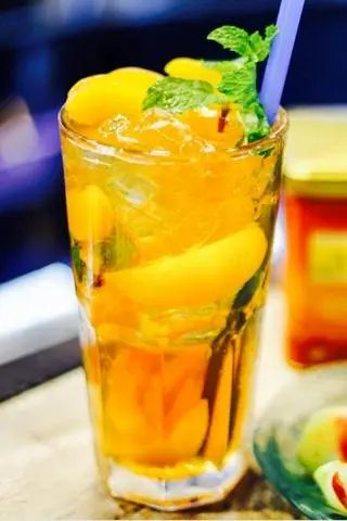 Hình ảnh Trà Đào Hạt Chia