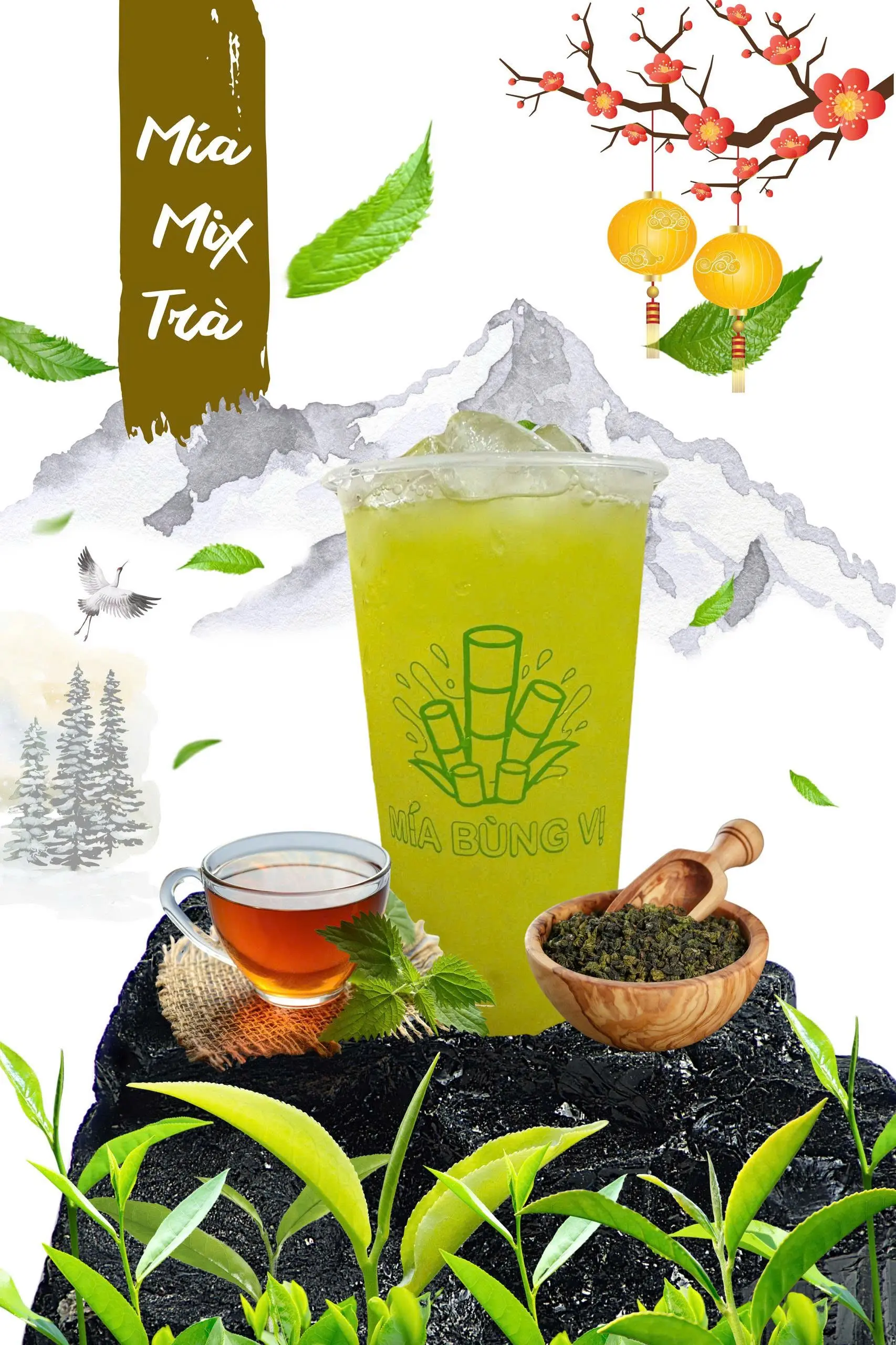 Hình ảnh Mía mix trà lài Cao Nguyên ( Best Seller )
