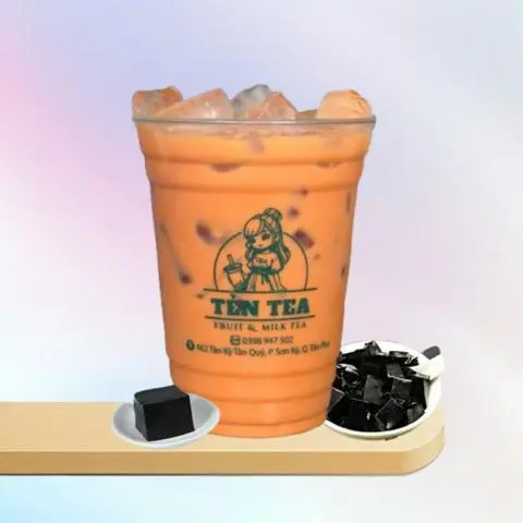 Hình ảnh Trà sữa Thái đỏ sương sáo