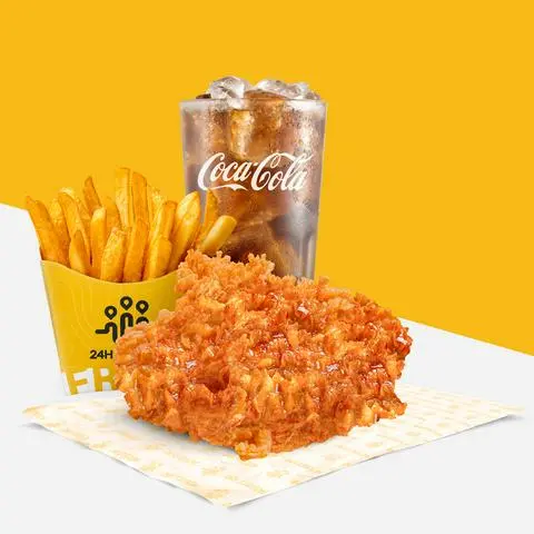 Hình ảnh Combo S5: 1 Miếng Gà Không Xương Phủ Xốt