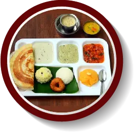 Hình ảnh Idly , Medu vada,Ghee pongal,Mini masala Dosa /poori masala,Sweet & Tea 