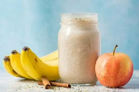Hình ảnh Sinh tố táo chuối 