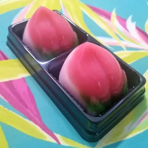 Hình ảnh Rau Câu Flan Phô Mai Trái Đào