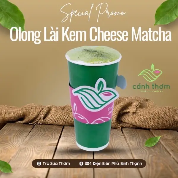 Hình ảnh Olong Lài kem Cheese Matcha