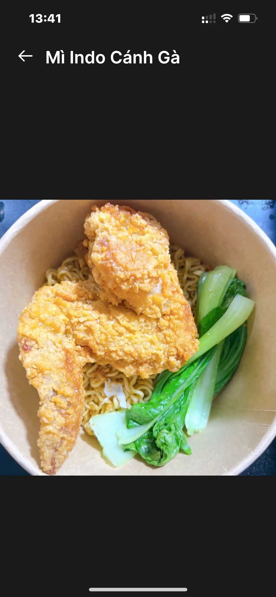 Hình ảnh Mì siêu cay cánh gà