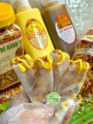 Hình ảnh DẺO SƯƠNG MUỐI TỎI BÒ MIX BƠ (2 GÓI BƠ) 