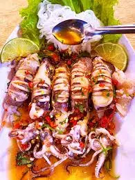 Hình ảnh Mực Trứng Hấp Thái