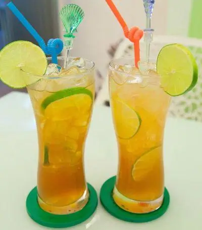Hình ảnh trà chanh tươi,thạch dừa