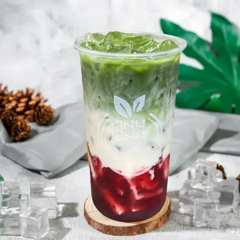 Hình ảnh Matcha Latte Phúc Bồn Tử (Size L)