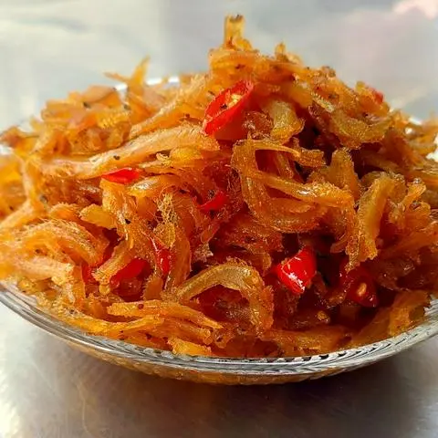 Hình ảnh Cháo Trắng Lá Dứa Cá Cơm Cháy Tỏi 