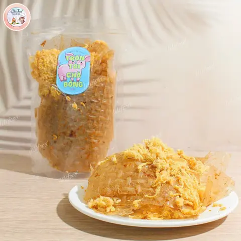 Hình ảnh Bánh Tráng Trộn Tỏi Chà Bông 100GR