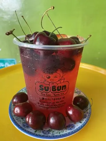 Hình ảnh Trà cherry full topping 