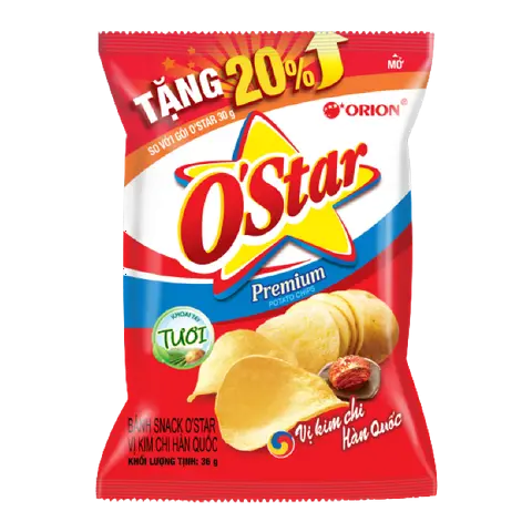 Hình ảnh SNACK KHOAI TÂY KIM CHI 60G