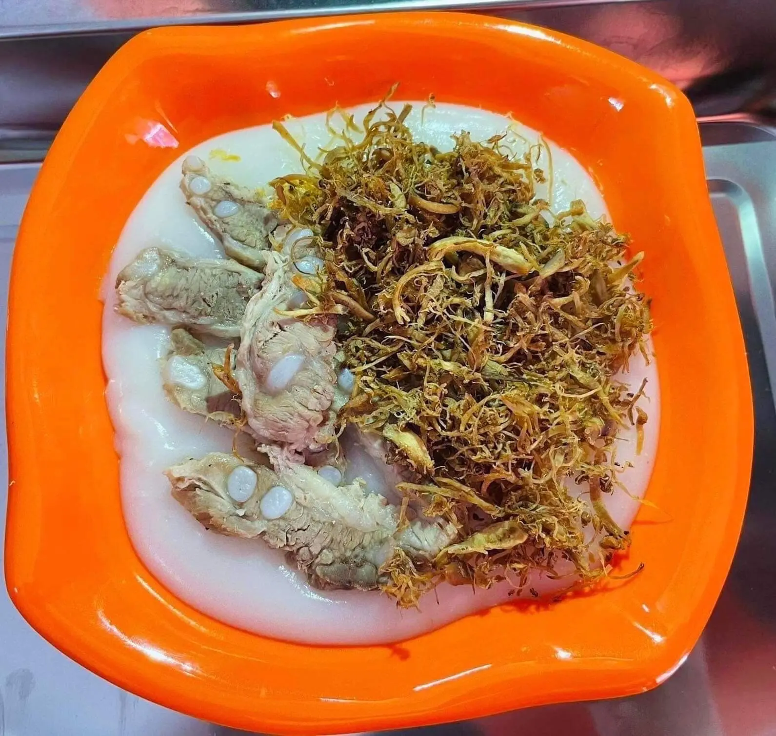 Hình ảnh Cháo sườn sụn - Nấm