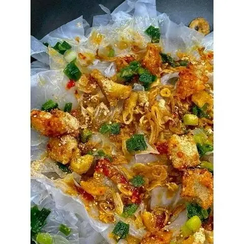 Hình ảnh Bánh tráng trộn da heo
