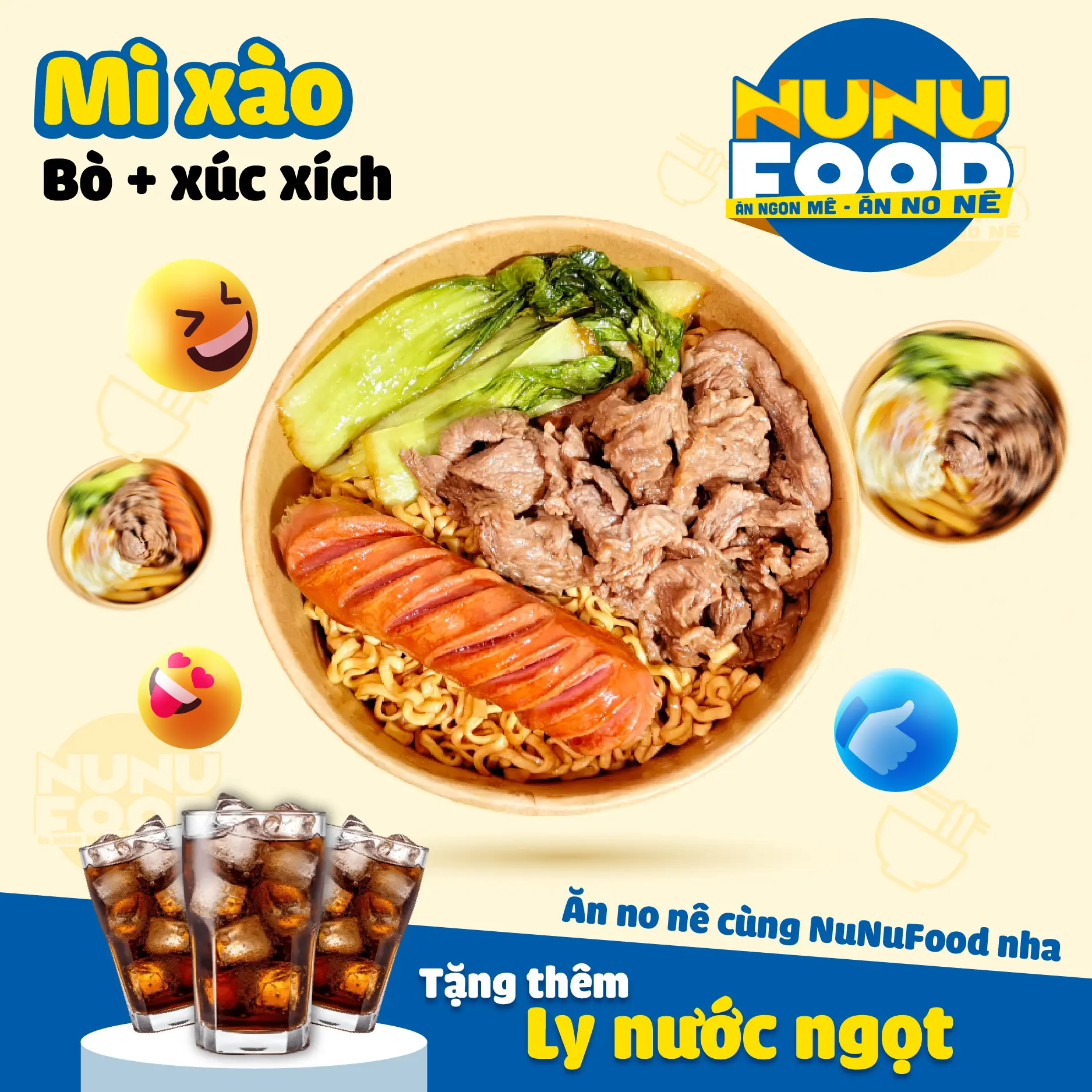 Hình ảnh Mì bò xúc xích