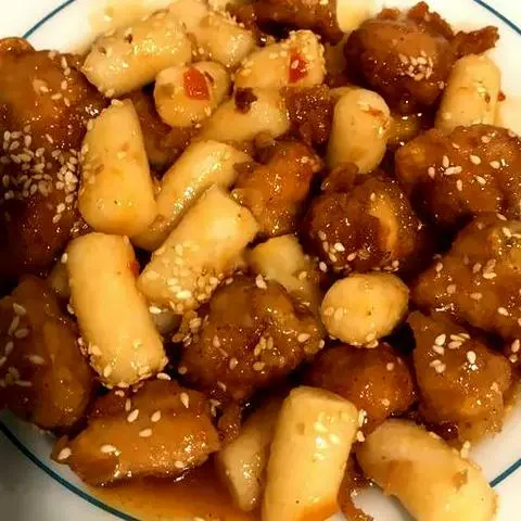 Hình ảnh Gà xóc sate mật ong