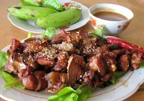 Hình ảnh Thịt Dê Nướng Ướp Gia Vị