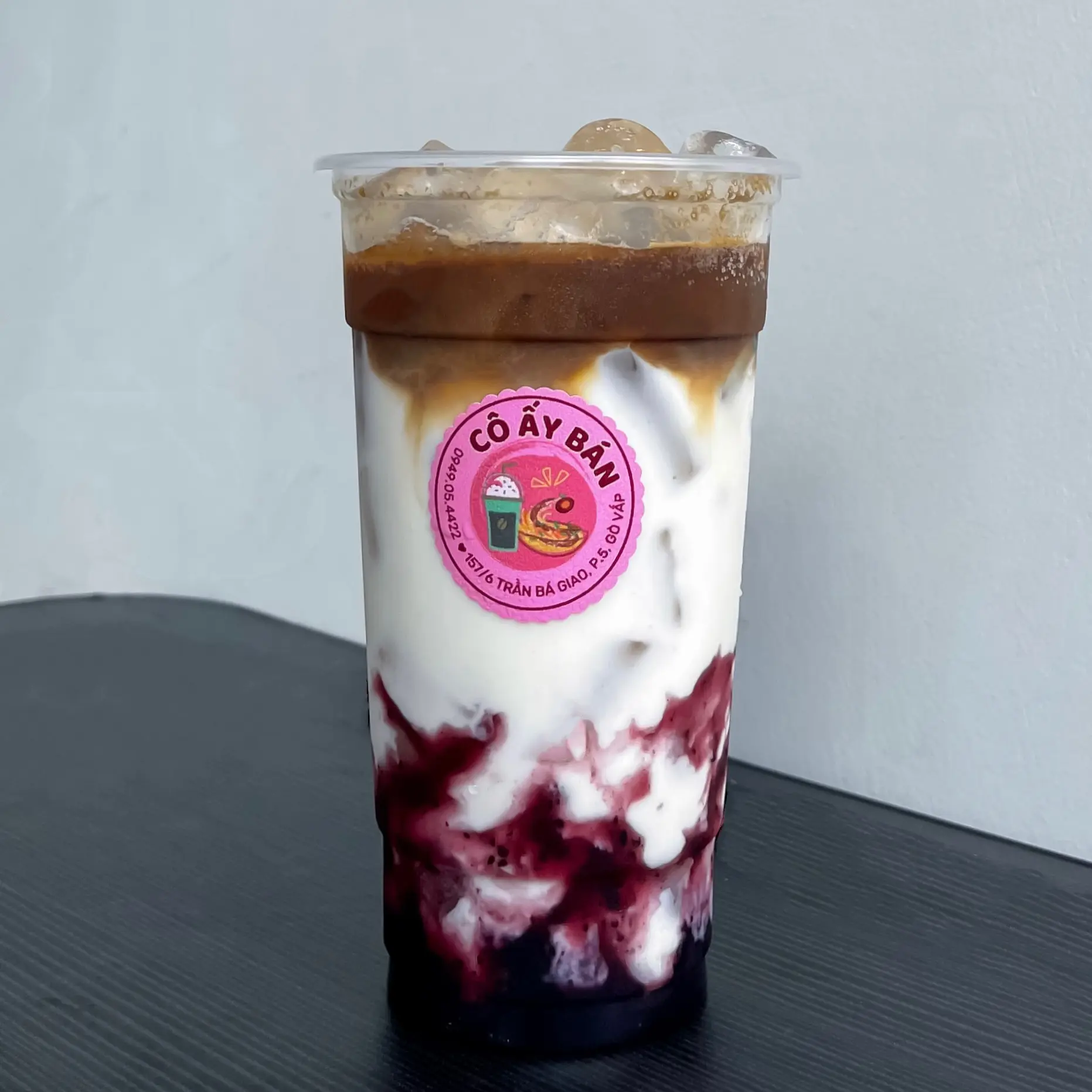 Hình ảnh Cà Phê Latte Việt Quất 