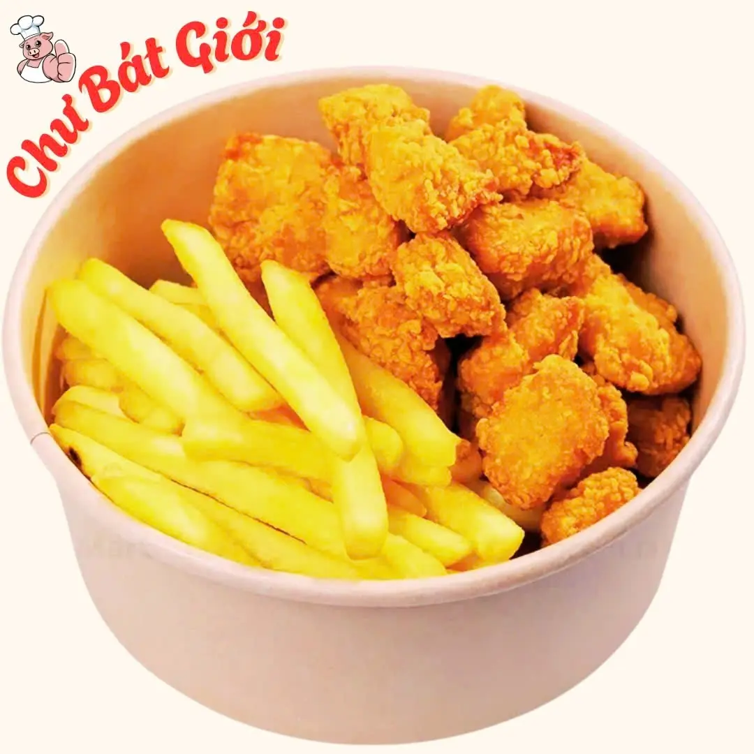 Hình ảnh Gà Viên + Khoai tây chiên - Lắc 