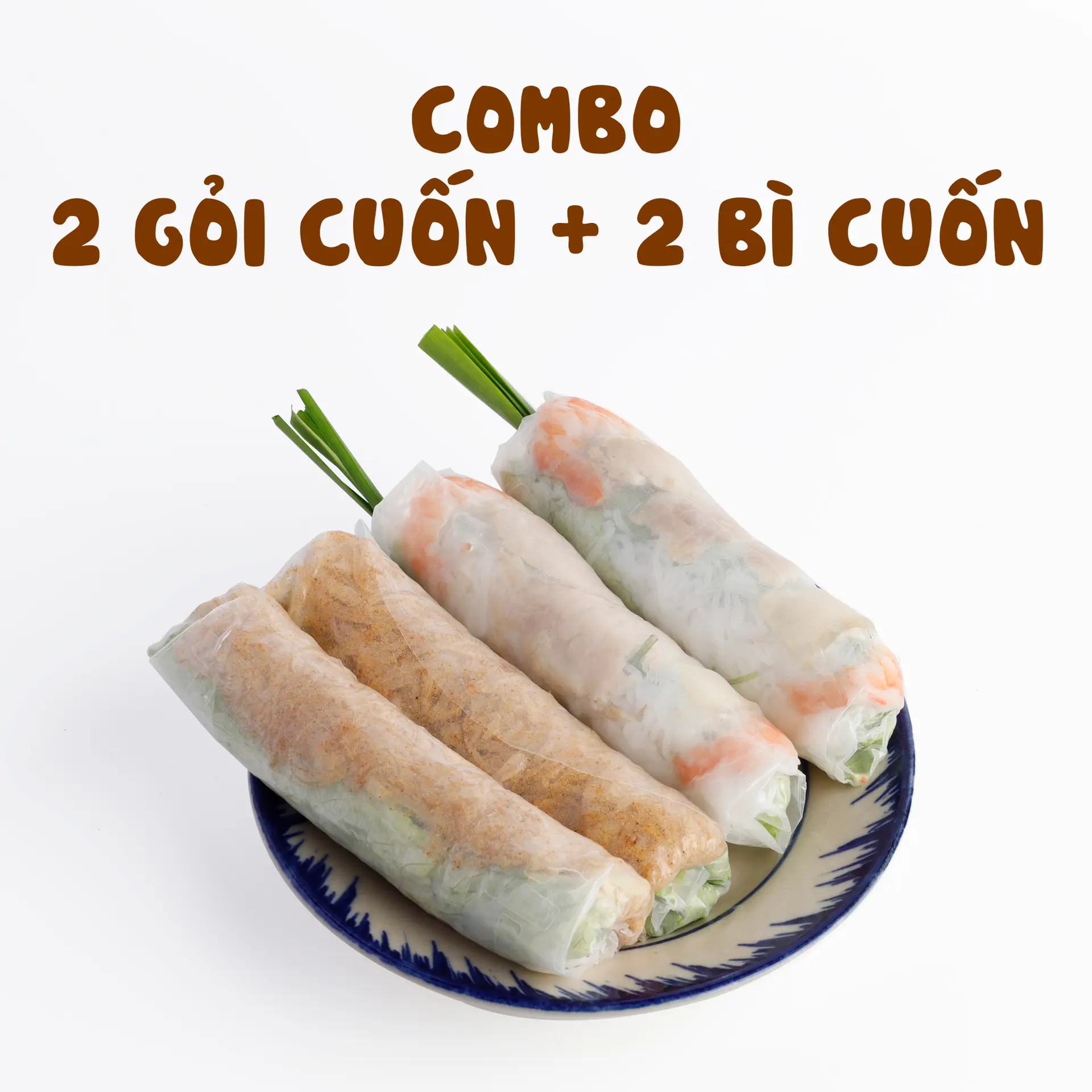 Hình ảnh Combo 2 gỏi cuốn & 2 bì cuốn