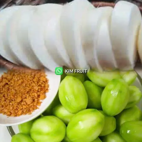 Hình ảnh Củ sắn - cóc non - kèm muối tôm