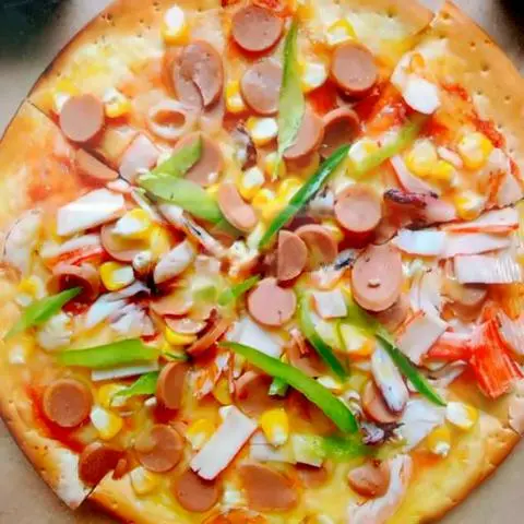Hình ảnh Pizza hải sản - pizza seafood size M