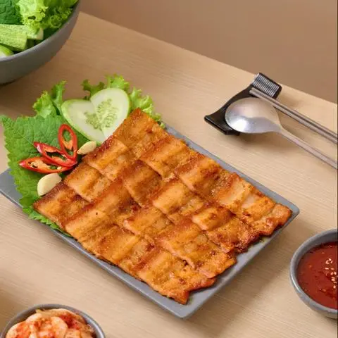 Hình ảnh Ba chỉ heo nướng tương đỏ