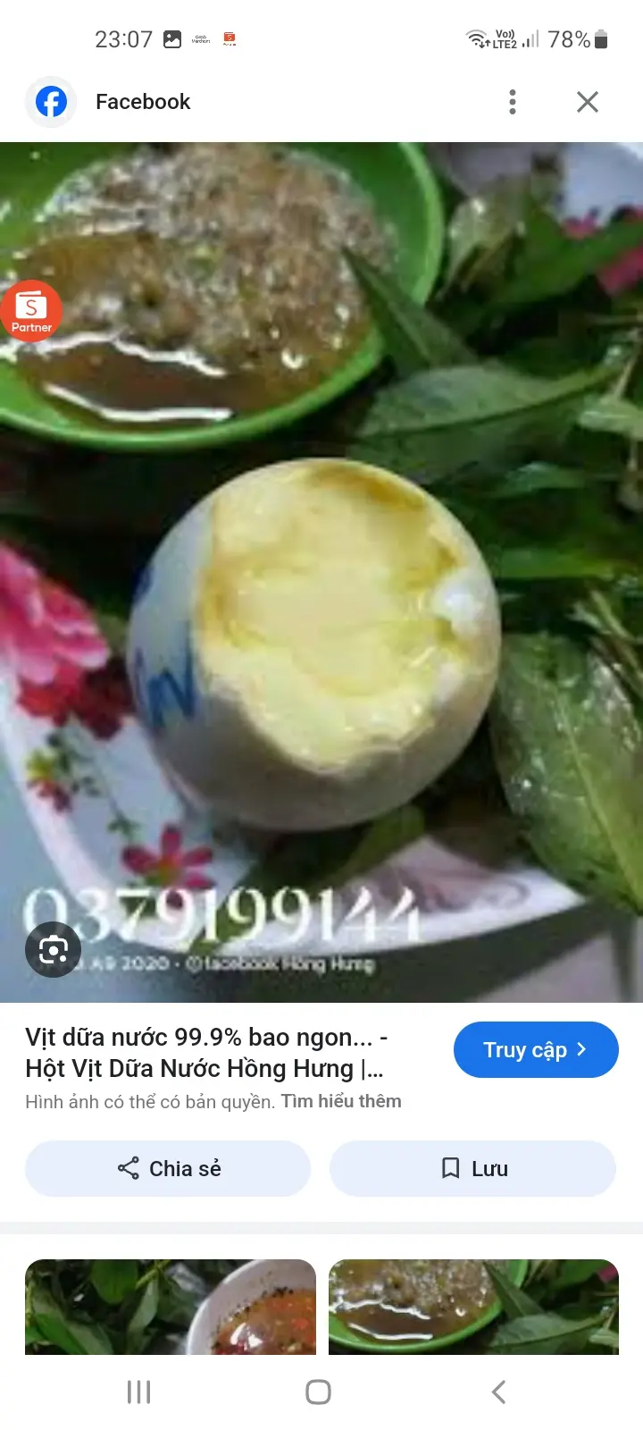 Hình ảnh Hột vịt vữa nước 3 quả