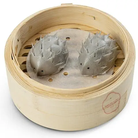 Hình ảnh Bánh Bao Nhím Nhân Dừa, Trứng Muối (2 cái)