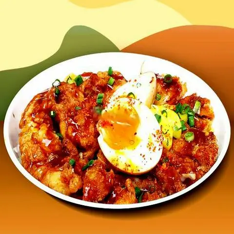 Hình ảnh Mì super gà giòn & heo katsu