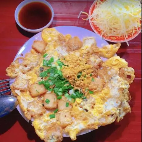 Hình ảnh bột môn chiên 3 trứng