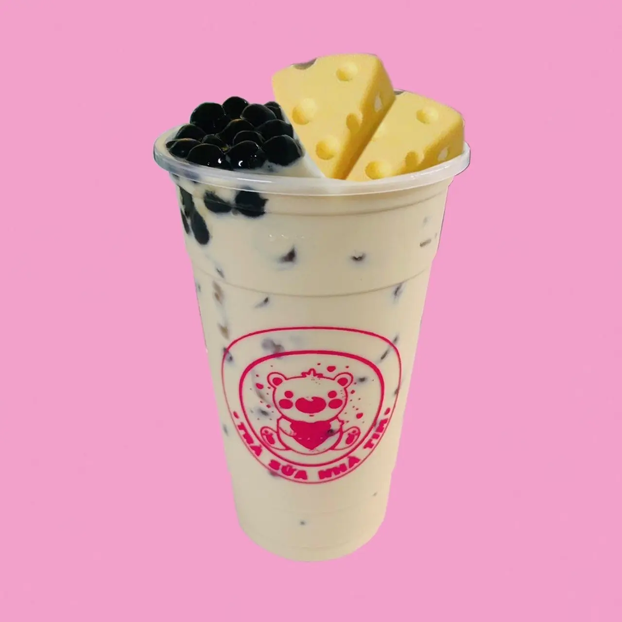 Hình ảnh Trà Sữa Trân Châu và 2 Phômai Jerry Size L