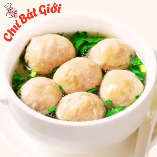 Hình ảnh Canh soup bò viên rau củ