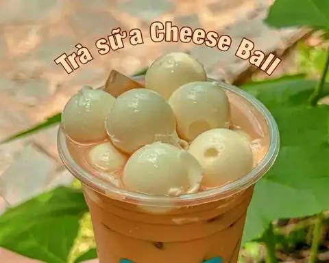 Hình ảnh Trà sữa thái đỏ cheese ball